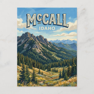 Brundage Mountain McCall Idaho Postkarte