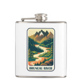 Bruneau River Idaho Colors Flachmann (Vorderseite)