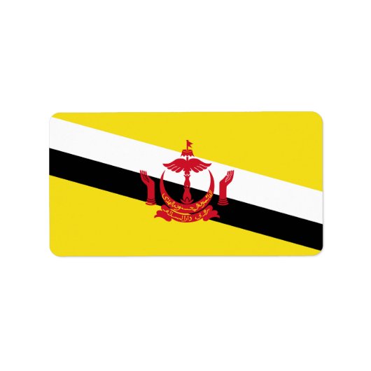 Brunei Adressaufkleber (Vorne)