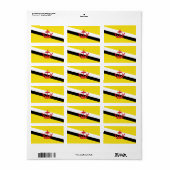 Brunei Adressaufkleber (Vorne)