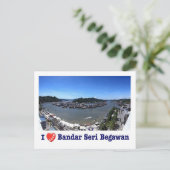 Brunei - Bandar Seri Begawan - I Liebe - Postkarte (Stehend Vorderseite)