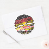 Brunei Bruneiisch Deutsch Deutschland Baum Wurzel Runder Aufkleber (Umschlag)