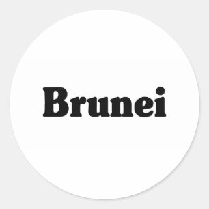 Brunei Classic Style Runder Aufkleber