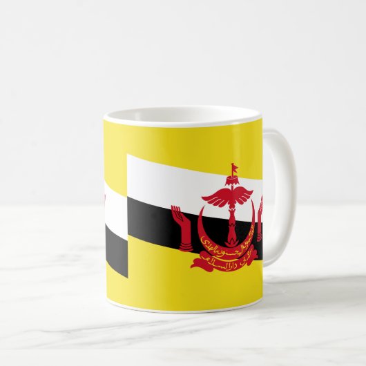 Brunei Darussalam Flag Keramik Tasse (VorderseiteRechts)