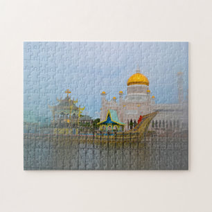 Brunei Darussalam Goldene Moschee. Puzzle