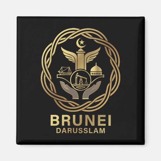 Brunei Darusslam Südostasien Magnet (Vorne)