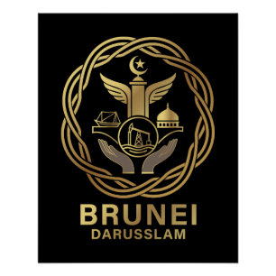 Brunei Darusslam Südostasien Poster
