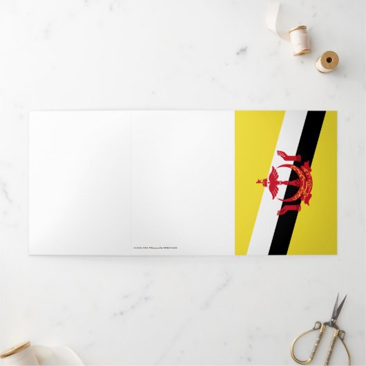 Brunei Dreifach Gefaltete Karte (Außenbereich)