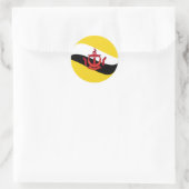 Brunei Fisheye Flag Sticker (Tasche)