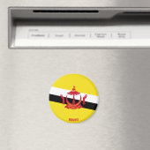 Brunei Flag Charming Patriotic Magnet (In Situ (Geschirrspüler))