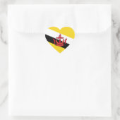 Brunei Flag Heart Sticker (Tasche)