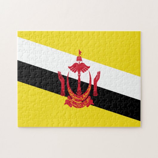 Brunei Flag Jigsaw Puzzle (Horizontal)