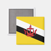 Brunei Flag Magnet (Vorderseite/Rückseite)