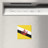 Brunei Flag Magnet (In Situ (Geschirrspüler))