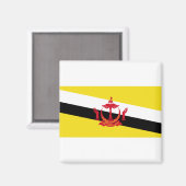 Brunei Flag Magnet (Vorderseite/Rückseite)