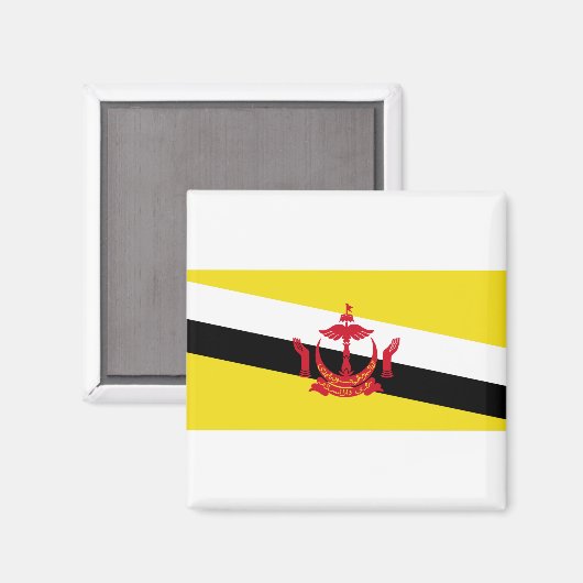 Brunei Flag Magnet (Vorderseite/Rückseite)