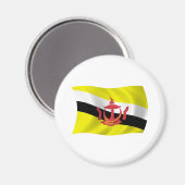 Brunei Flag Magnet (Vorderseite/Rückseite)
