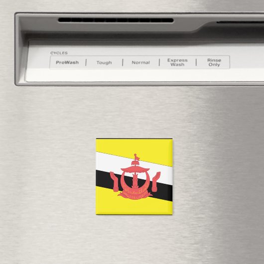 Brunei Flag Magnet (In Situ (Geschirrspüler))