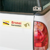 Brunei Flag + Map Autoaufkleber (Auf Lkw)