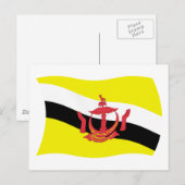 Brunei Flag Postcard Postkarte (Vorne/Hinten)