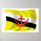 Brunei Flag Poster Print (Vorne)