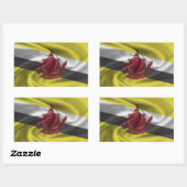 Brunei Flag Rechteckiger Aufkleber (Blatt)