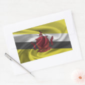 Brunei Flag Rechteckiger Aufkleber (Umschlag)