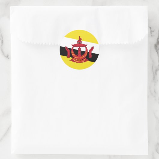 Brunei Flag Sticker (Tasche)