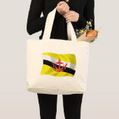 Brunei Flag Tote Bag Jumbo Stoffbeutel (Vorderseite (Produkt))