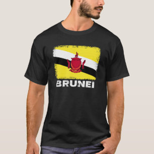 Brunei Flag Unterstützung Bruneischen Menschen Fra T-Shirt