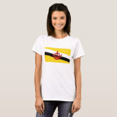 Brunei Flag x Map T - Shirt (Vorne ganz)