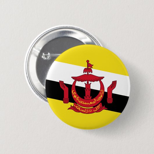 Brunei-Flagge Button (Vorne & Hinten)