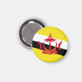 Brunei-Flagge Magnet (Vorderseite/Rückseite)