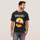 Brunei-Flagge Modern T-Shirt (Vorne ganz)