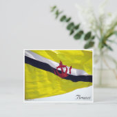 brunei Flagge Postkarte (Stehend Vorderseite)