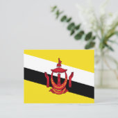 Brunei-Flagge Postkarte (Stehend Vorderseite)