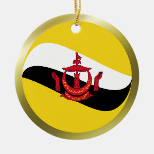 Brunei-Flaggen-Ornament Keramik Ornament