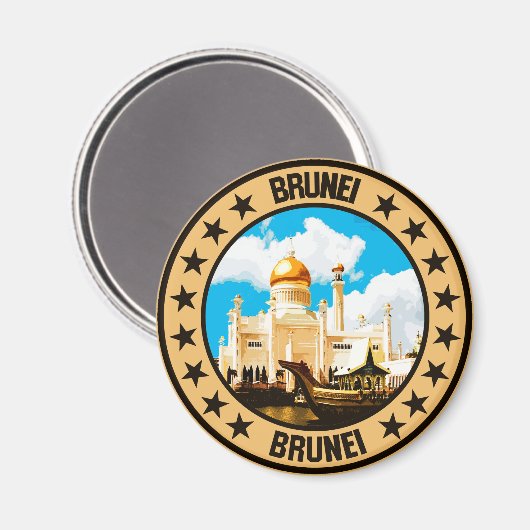 Brunei Magnet (Vorderseite/Rückseite)