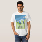 Brunei Map Reiseplakat T-Shirt (Vorne ganz)
