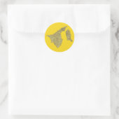 Brunei Map Sticker (Tasche)