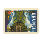 Brunei Painterly Illustration Travel Art Vintag Magnet (Horizontal)