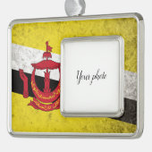 Brunei Rahmen-Ornament Silber (Links)