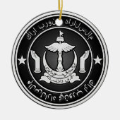 Brunei Round Emblem Keramikornament (Vorne)