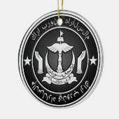 Brunei Round Emblem Keramikornament (Links)