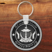 Brunei Round Emblem Schlüsselanhänger (Vorderseite)