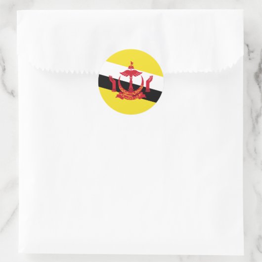 Brunei Runder Aufkleber (Tasche)