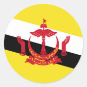 Brunei Runder Aufkleber (Vorderseite)