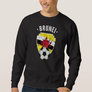 Brunei Soccer Brunei Flag Football Bruneian Pride Sweatshirt