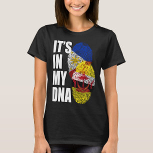 Brunei und Filipino Mix DNA-Flagge Erbe T-Shirt