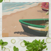 Brunei Vintage Reise Poster Kunst. Geschirrtuch (Gefaltet)